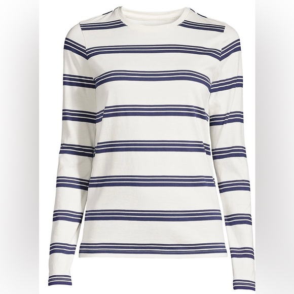 Lands End Striped Long Sleeve Tee - Picture 3 of 8